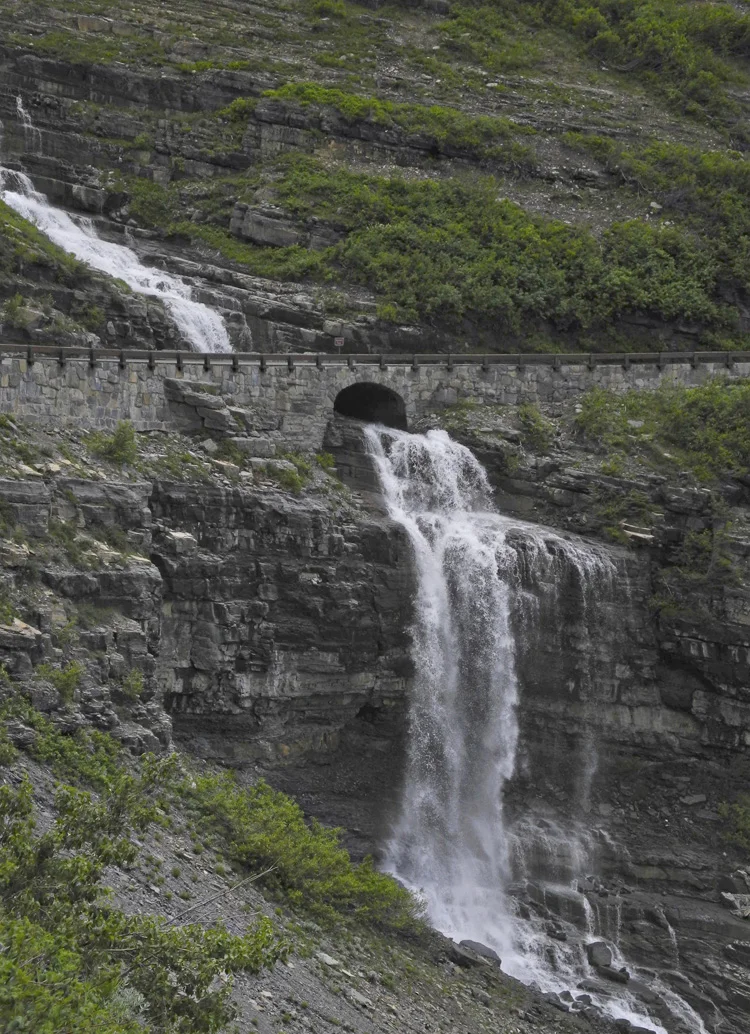 Haystack Falls is a beauty, but seeing the water rush under the Going-to-the-Sun Road made me appreciate just how amazing the road really is.