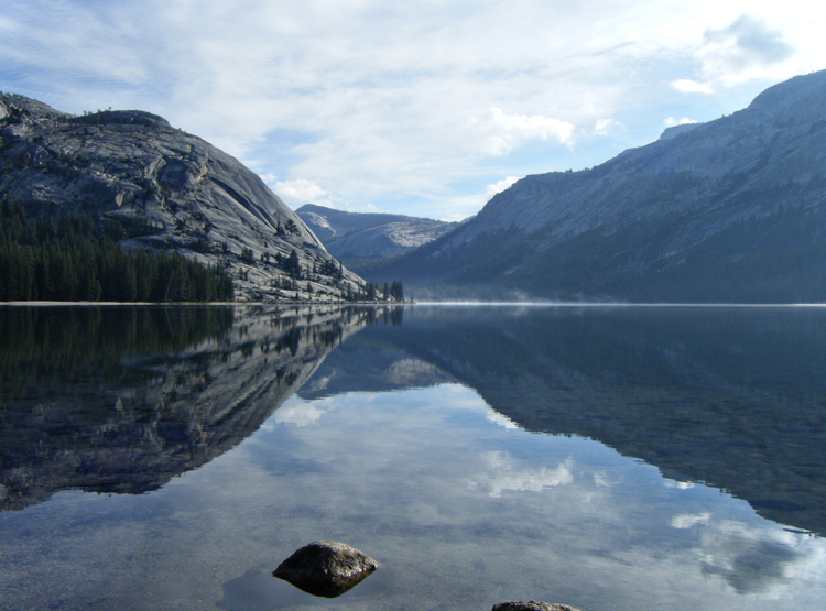 Peace and quiet on the banks of Tenaya Lake in Yosemite National Park - 2011