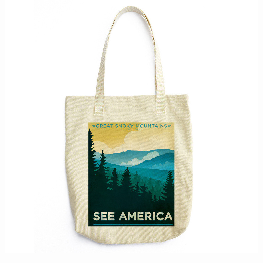   Great Smoky Mountains National Park Tote Bag by Jon Cain  