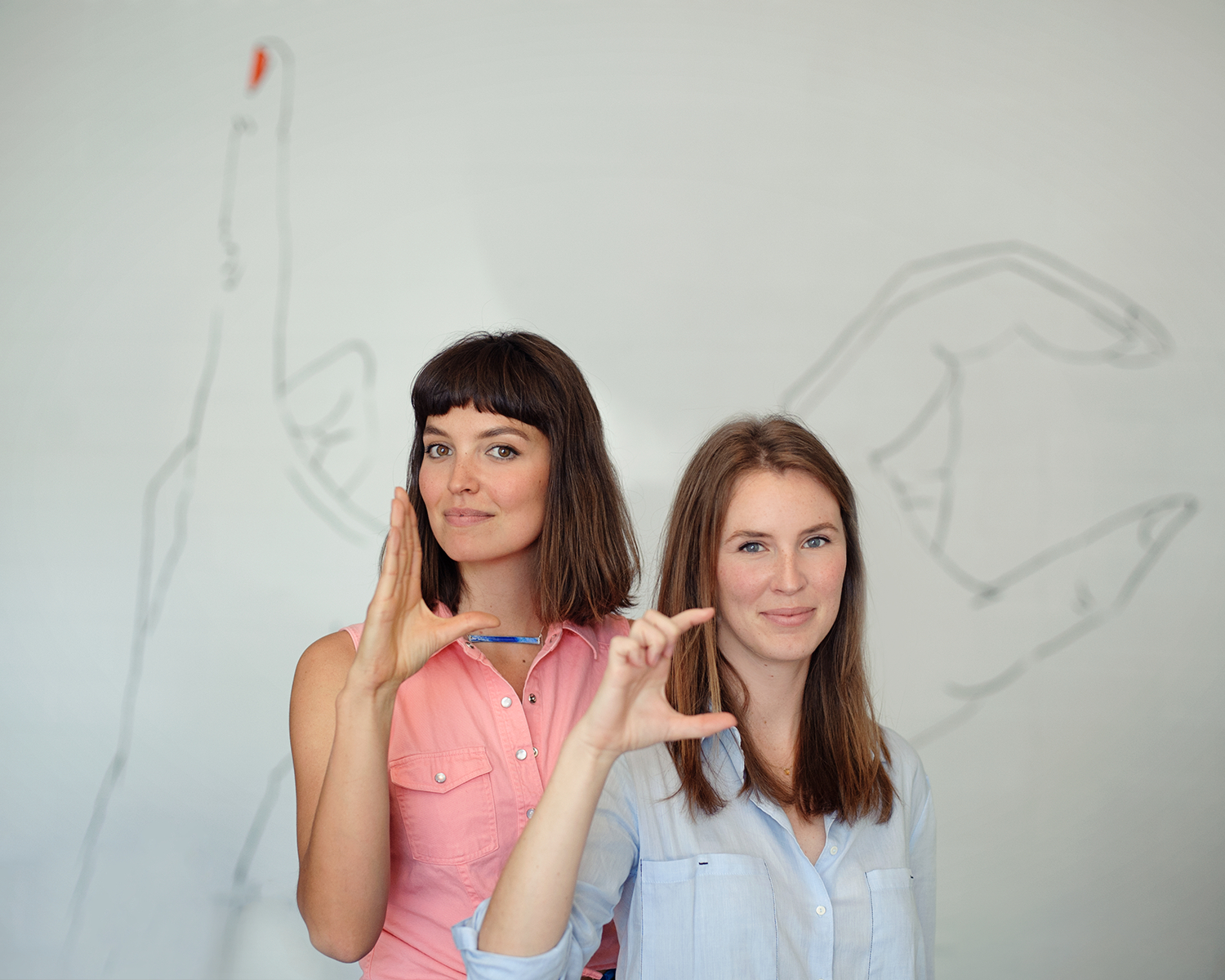 Sofia Lacin and Hennessy Christophel in their Sacramento studio. // Photo: Chantel Marie Elder .