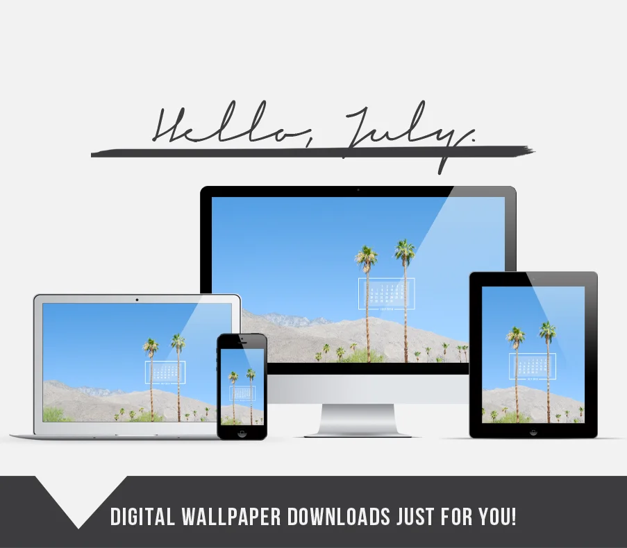 Summertime in the Desert // FREE July 2014 wallpaper download! 