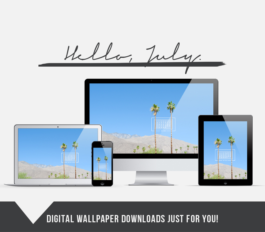Summertime in the Desert // FREE July 2014 wallpaper download! 
