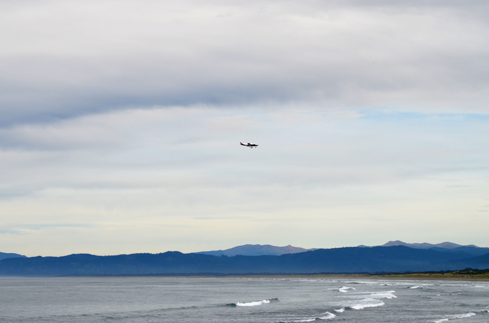 Flight coming in to the Crescent City Airport // Point St. George Heritage Area // Crescent City, CA 
