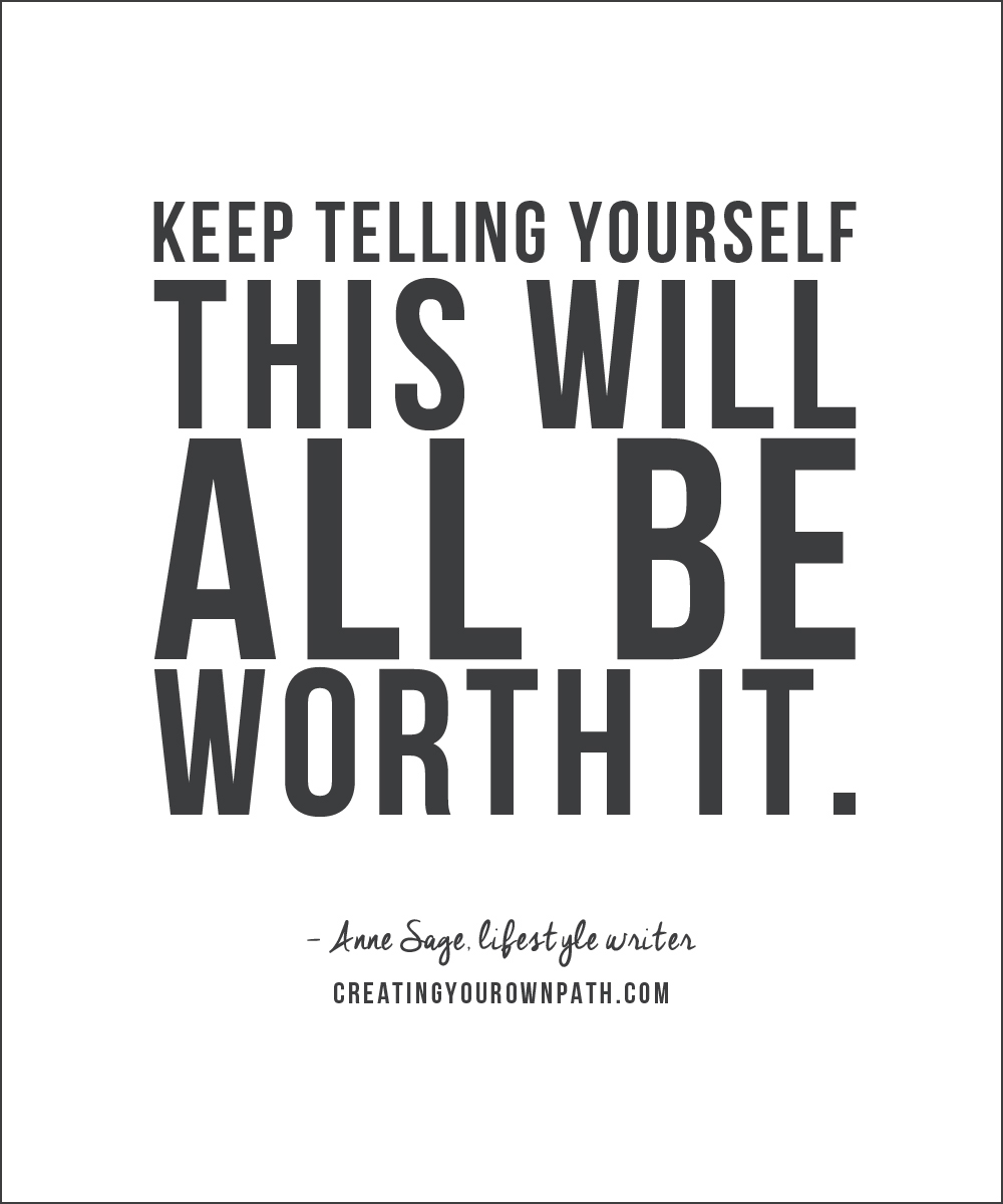 Anne Sage on writing a book: "Keep telling yourself this will all be worth it."