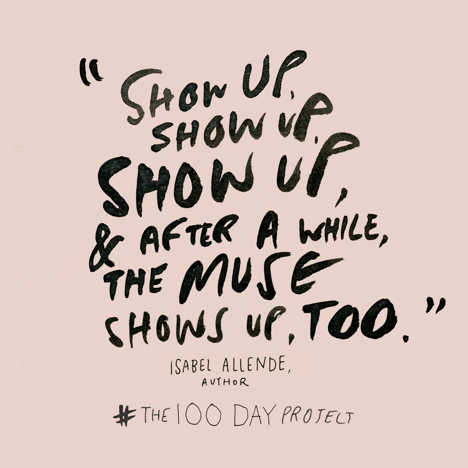 Show up.