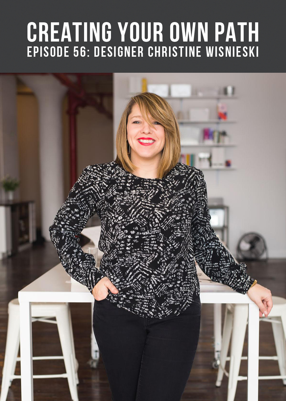 Designer Christine Wisnieski // Photo: Billy Delfs