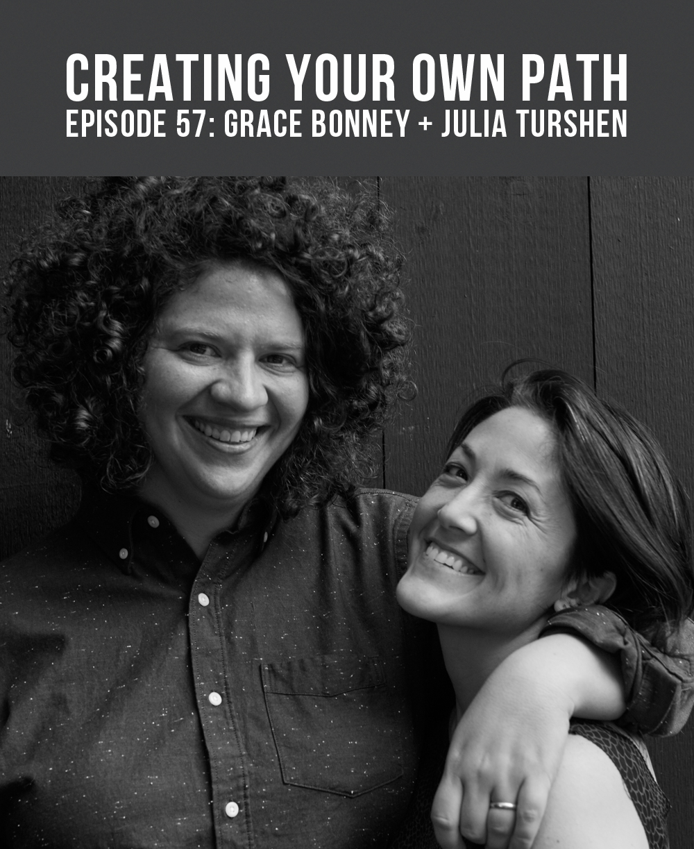 Grace Bonney + Julia Turshen // Photo: Andrea Gentl + Martin Hyers