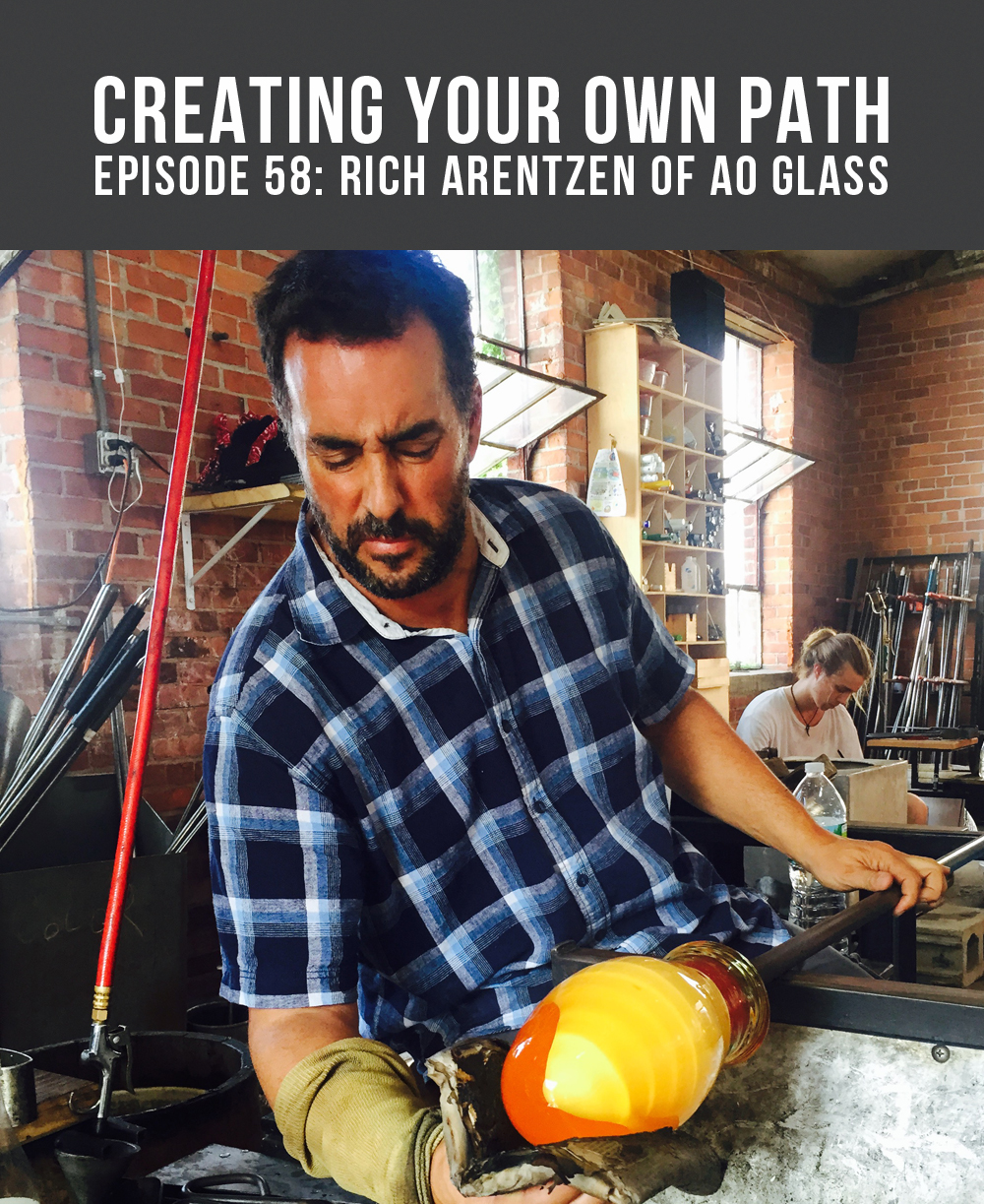 Rich Arentzen of AO Glass // Photo: Eli Atticus Jager