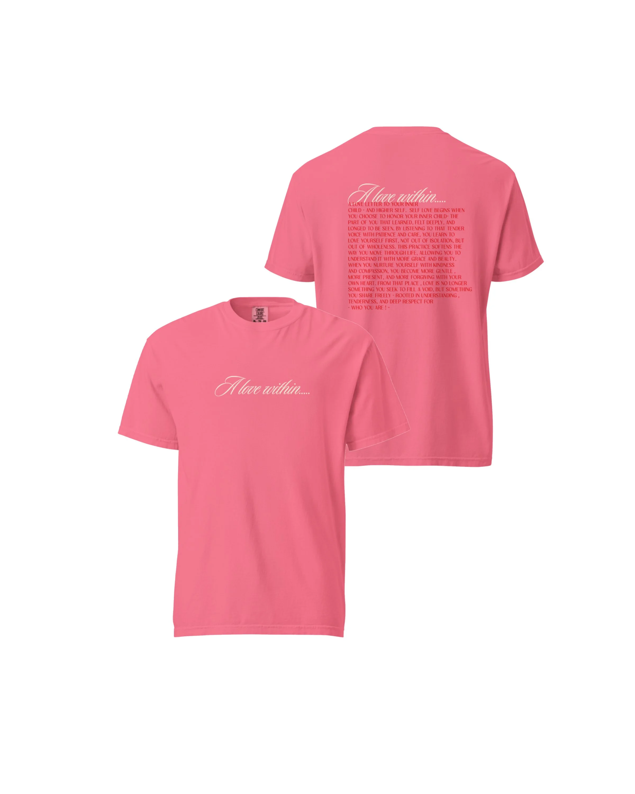 A LOVE WITHIN LOVE LETTER GRAPHIC TEE