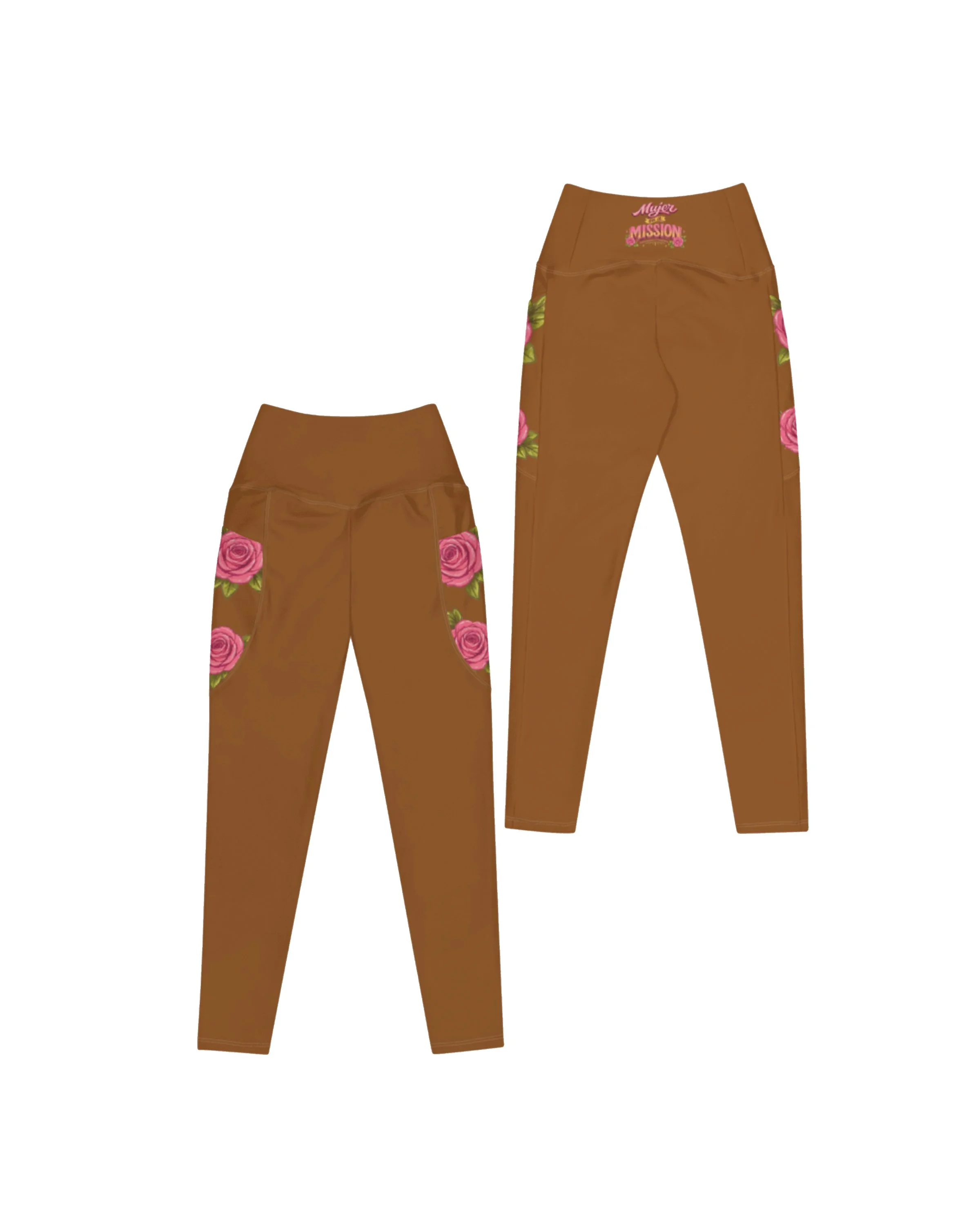 MUJER ON A MISSION HIGH WAIST ATHLETIC LEGGINGS