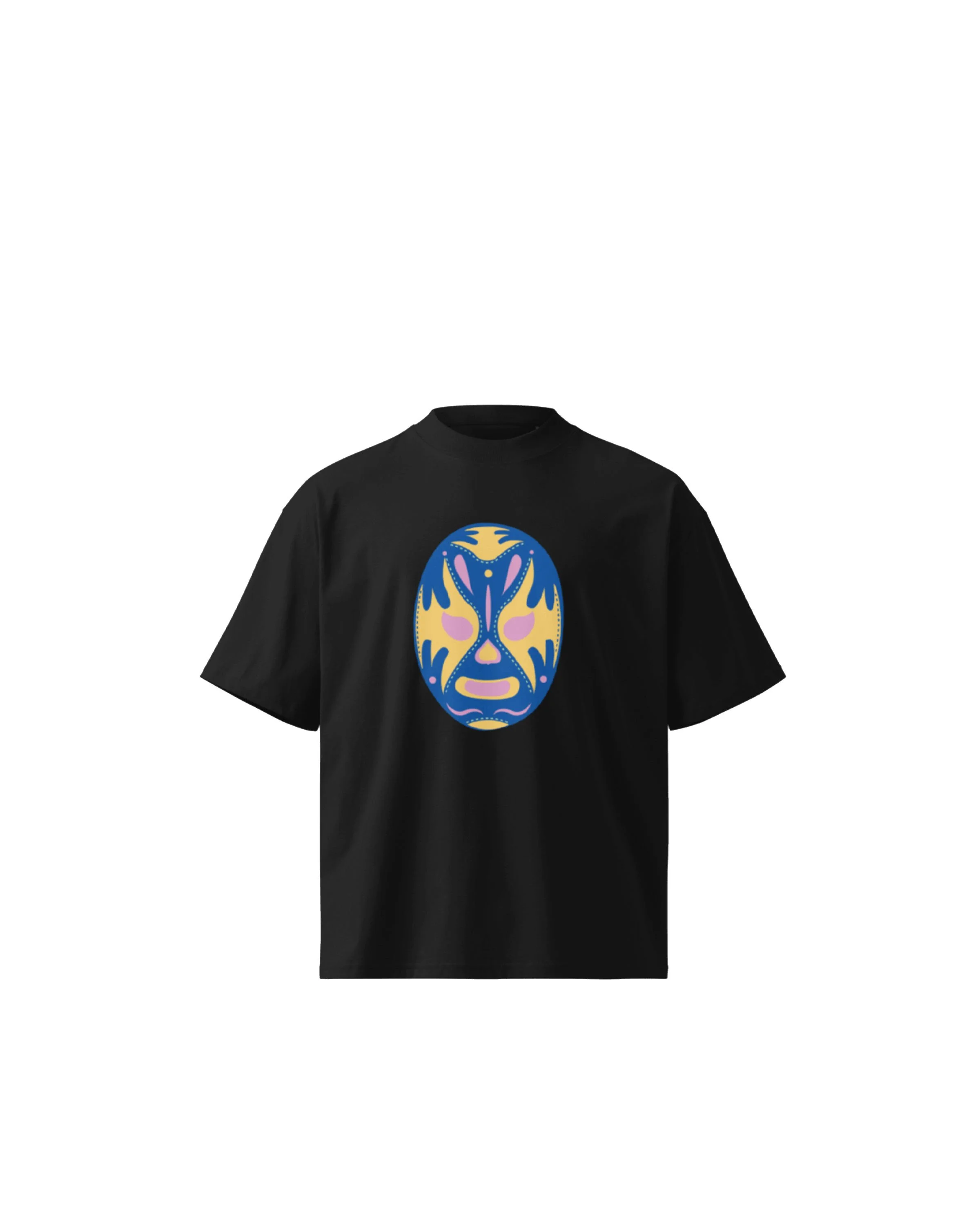 UNISEX LUCHA GRAPHIC TEE - BLUE/YELLOW