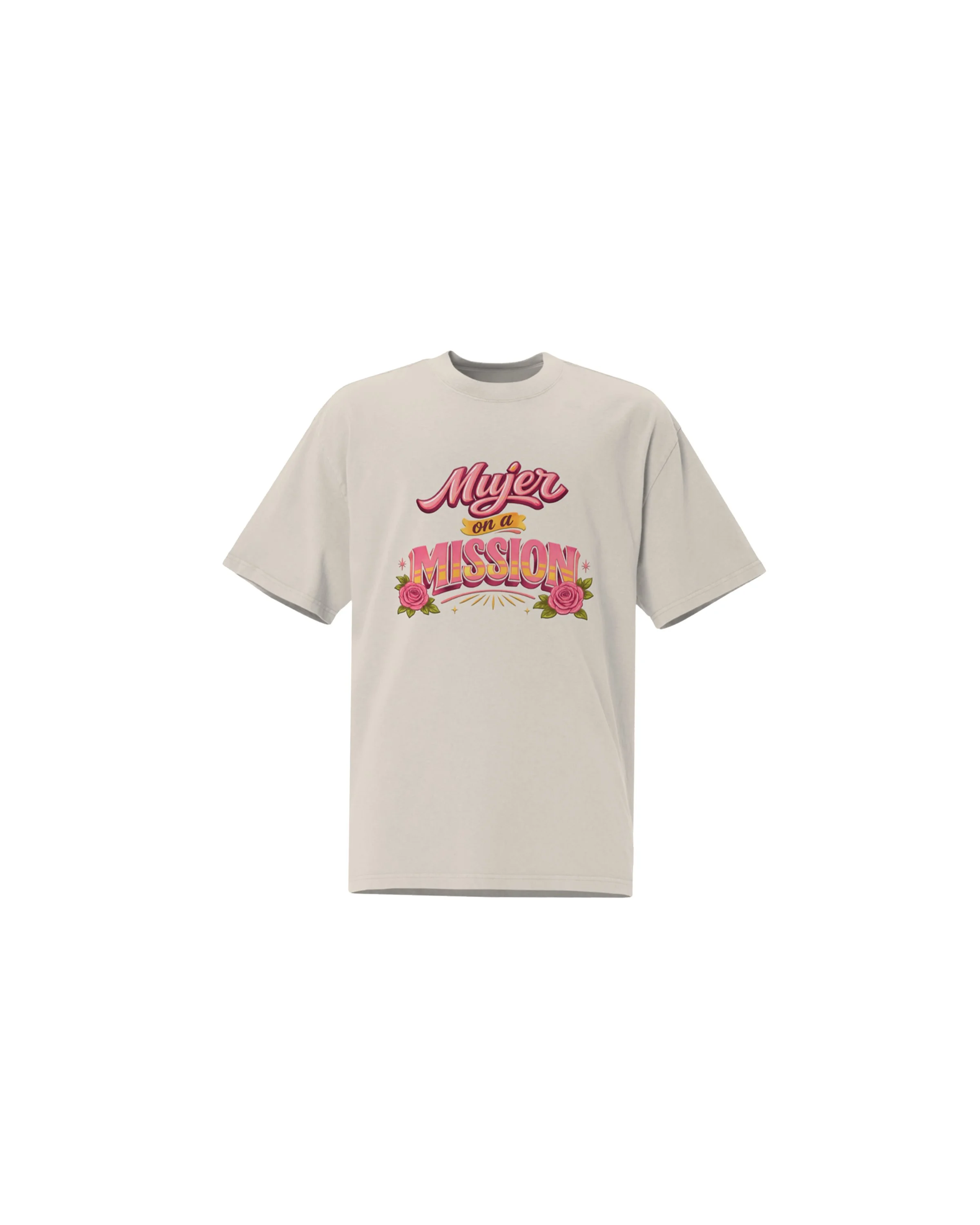 MUJER ON A MISSION HEAVY WEIGHT GRAPHIC SHIRT