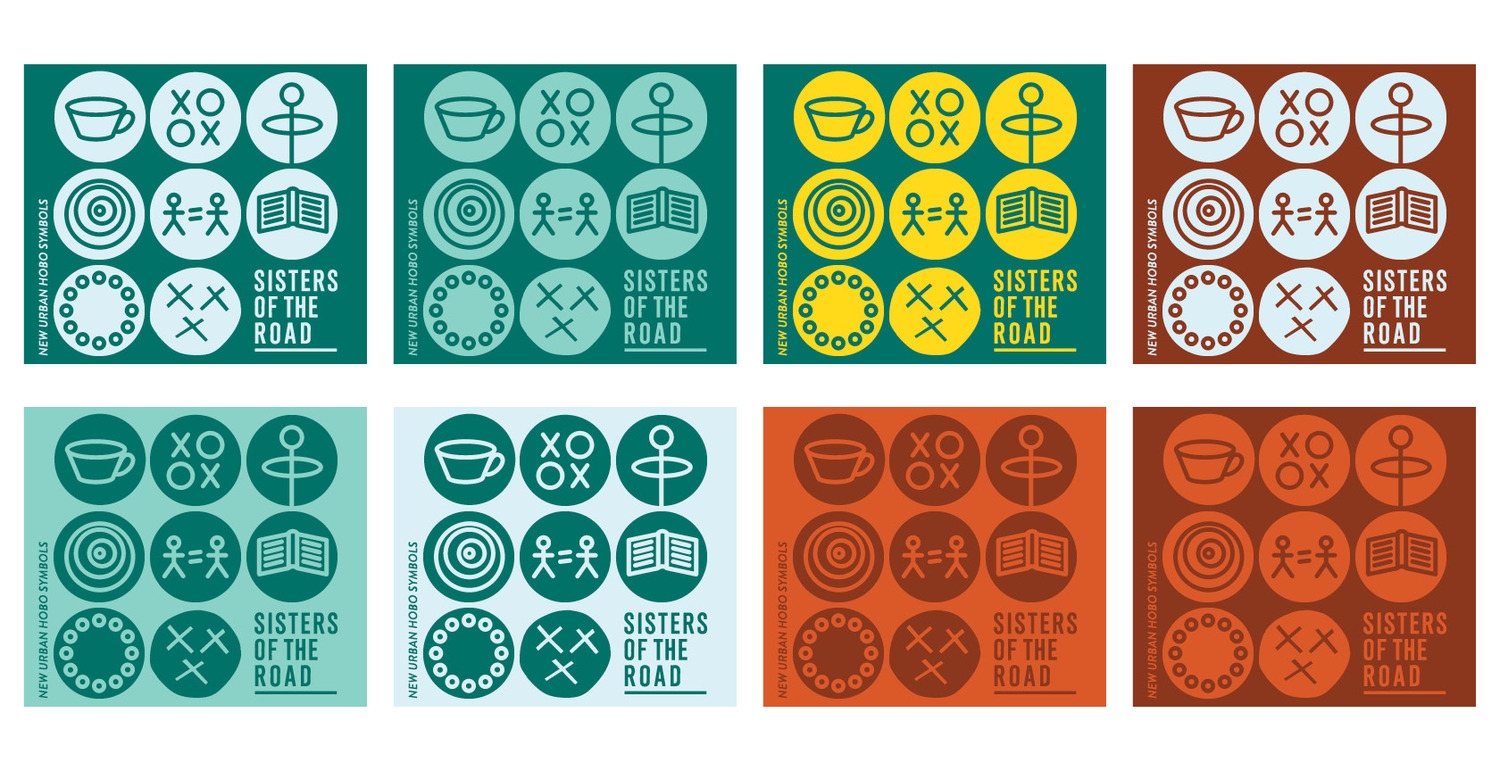 New Hobo Symbols sticker