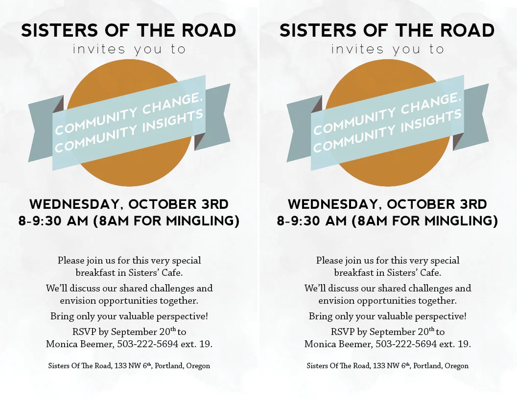 Oregon Community Foundation breakfast invitation