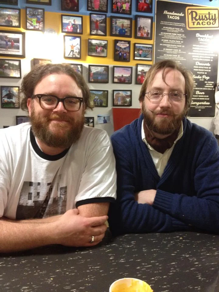 Bran and Joe at the Rusty Taco.