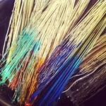 Whisks for "throwing" paint.