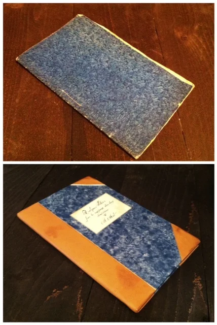 Quelques Idees Sur le rapport des deux dentitions. Half leather rebind with new paste paper boards.