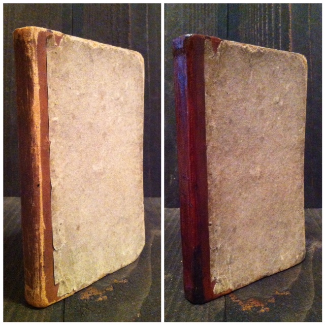 The Mathematical Expositor, 1832, printed by E.B. Grandin. Clean up and hinge repairs with built out corners.