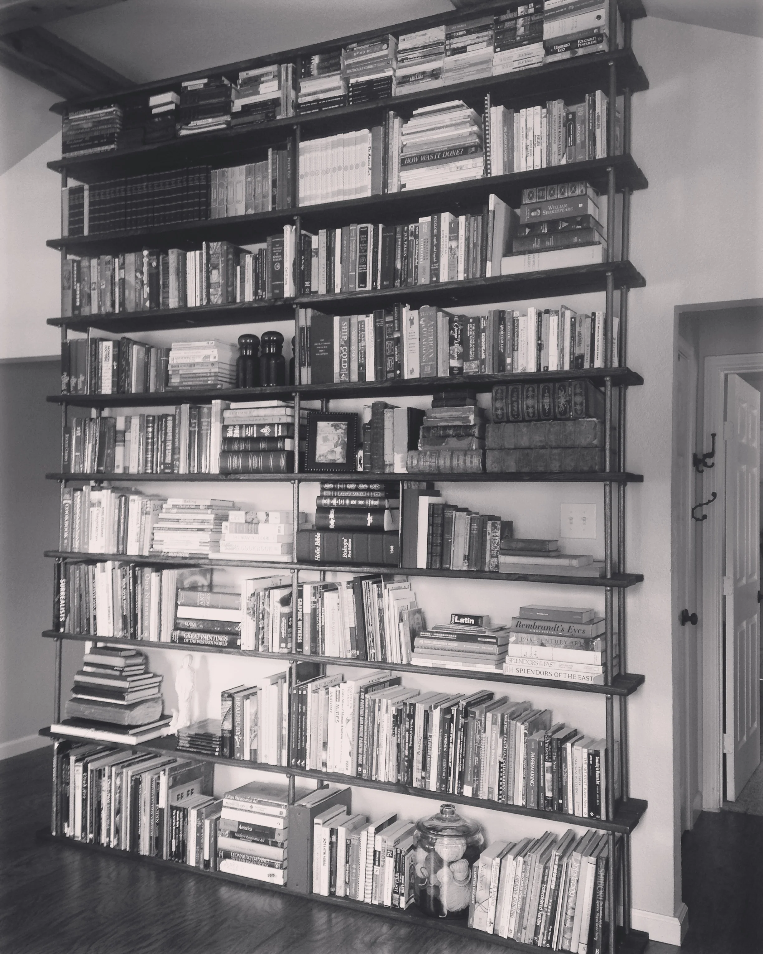 Easiest DIY 10' X 8' Bookcase Ever Built. — Eidolon House