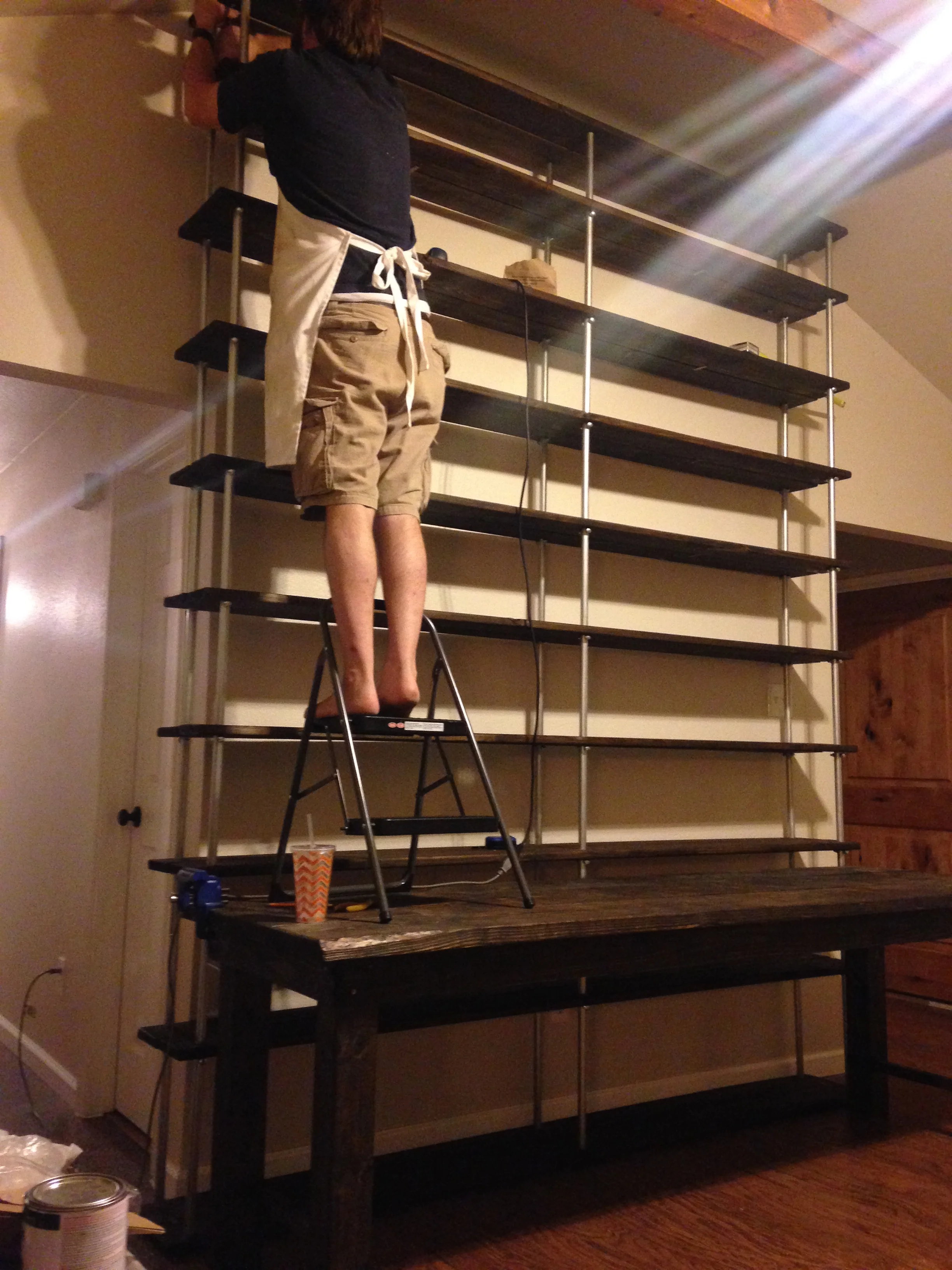 Easiest DIY 10' X 8' Bookcase Ever Built. — Eidolon House