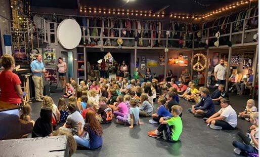 Students at the first rehearsal for ATP kids: Frozen jr