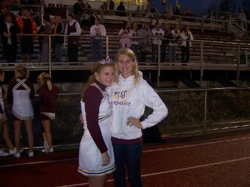 Coach and best friend...Victoria's senior night 2009.