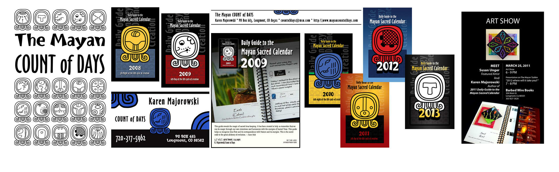 Mayan Daily Calendar - Book Covers, Ads, Glyphs & Posters