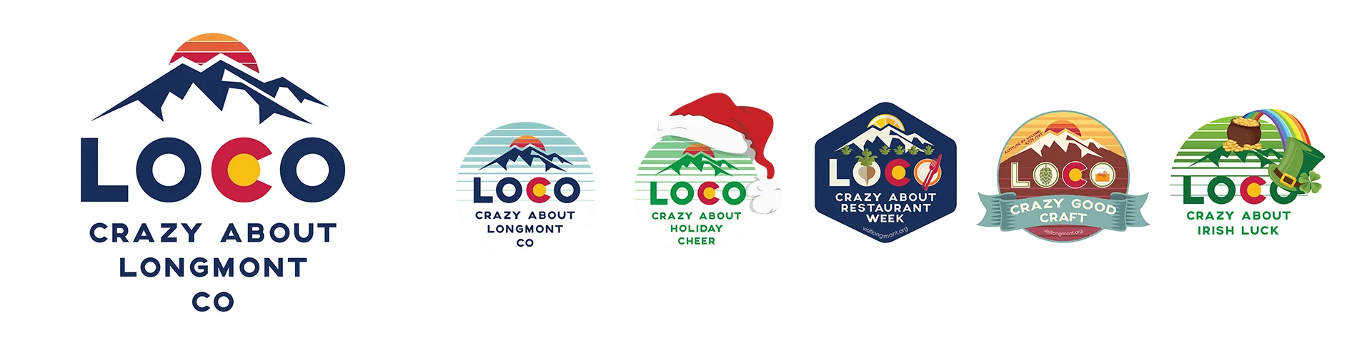 Visit Longmont LOCO Brand and Communications Design. Contract included 6 brochures, 6 ads, full brand and graphic guidelines, stickers, promo materials, Pocket folder and inserts, decals, reports and more.