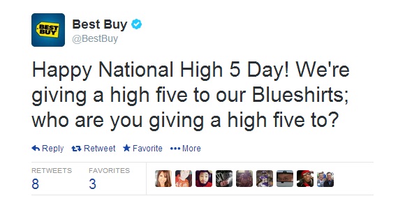 National High Five Day