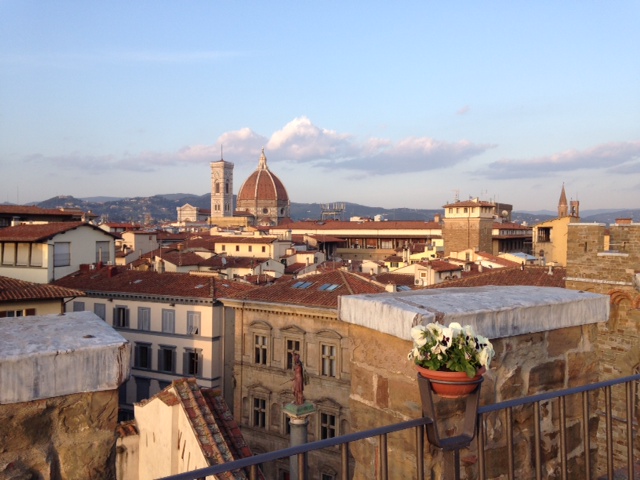From from our hotel roof terrace of Brunelleschi's dome.