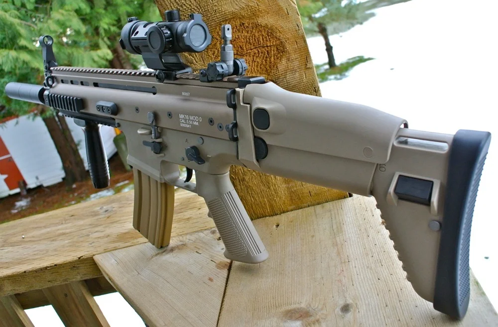 WE SCAR-L - Blowback - 6mm - Airsoft - GG/Propane/CO2