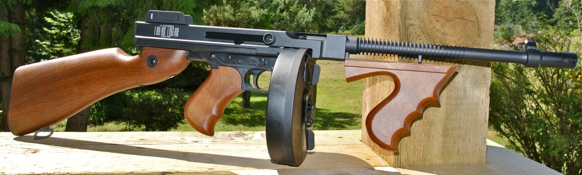 King Arms Thompson Chicago Style 1928 Submachine Gun - AEG 6mm Airsoft