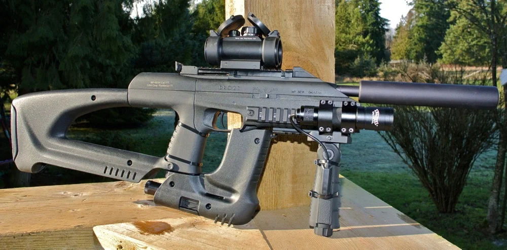 Baikal MP-661K Blackbird - 4.5mm BB - Machine Gun - Full Auto - 1200 RPM Mod