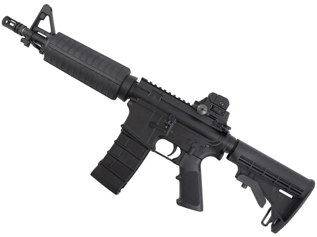 KJWorks M4 CQB Carbine GBB Airsoft Rifle Left Side.jpg