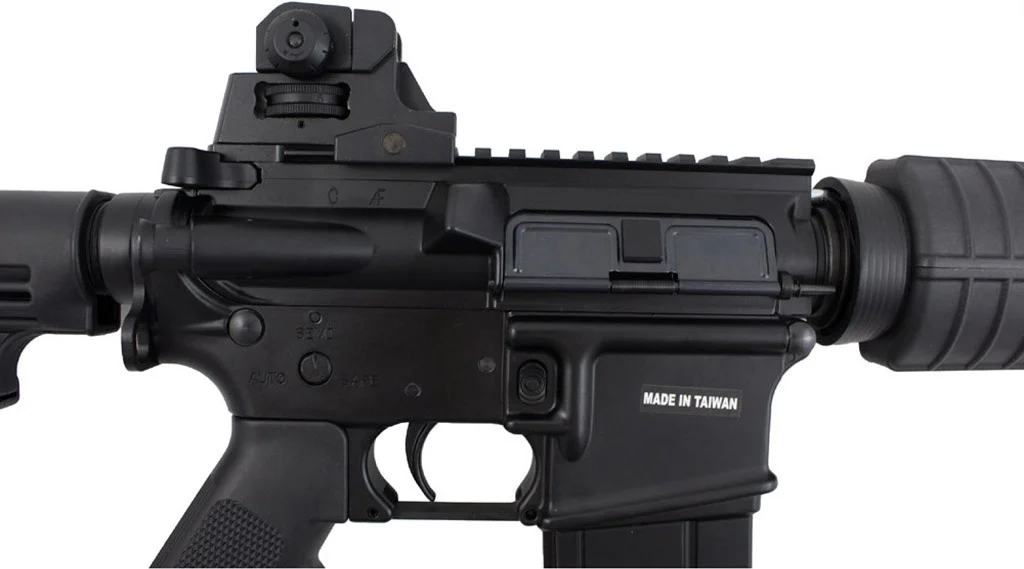 KJWorks M4 CQB Carbine GBB Airsoft Rifle Right Side Receiver.jpg