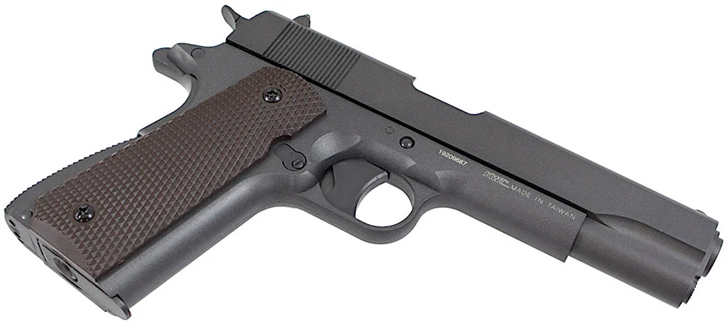 KWC M1911 Non-Blowback CO2 Pellet Pistol Right Side Angle.jpg
