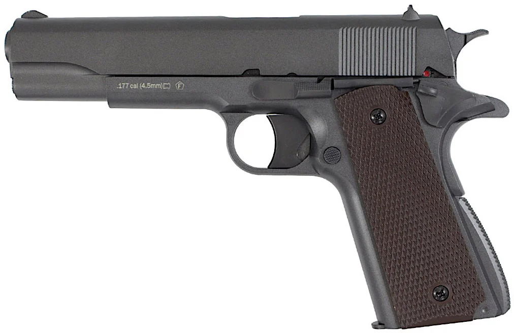 KWC M1911 Non-Blowback CO2 Pellet Pistol Left Side.jpg