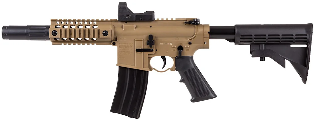 Crosman Bushmaster MPW CO2 Blowback BB Machine Gun Table Top Review ...