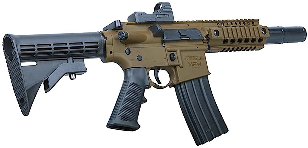 Crosman Bushmaster MPW CO2 Blowback BB Machine Gun Table Top Review ...