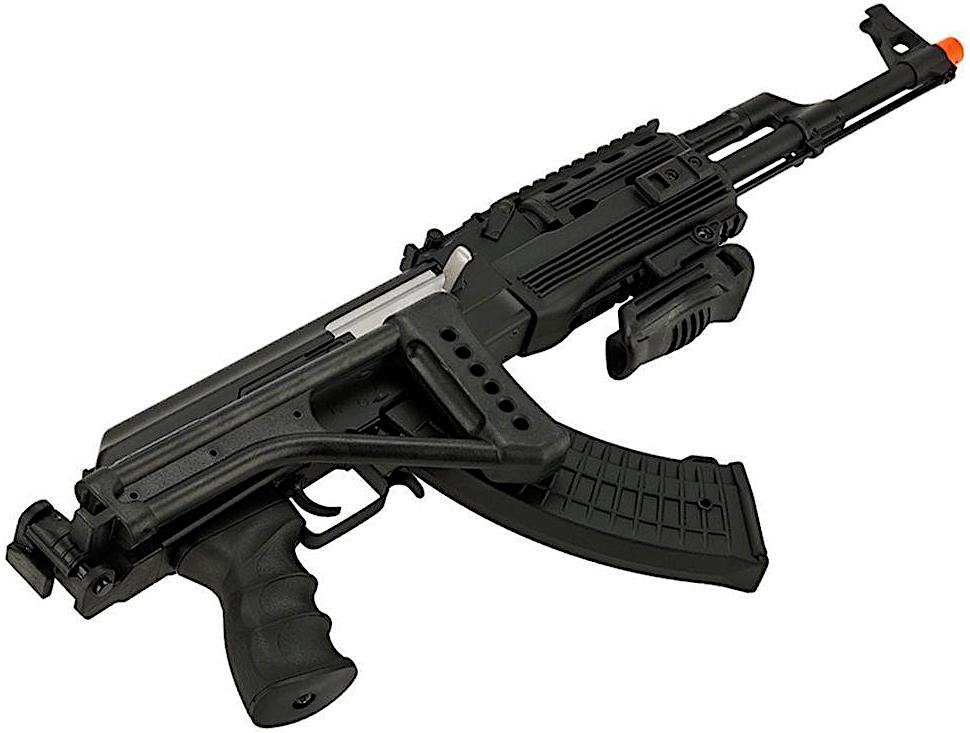 AK47 Rifle & Makarov Pistol 2 Tone Spring Airsoft BB Guns, Pellets & Target  Bundle