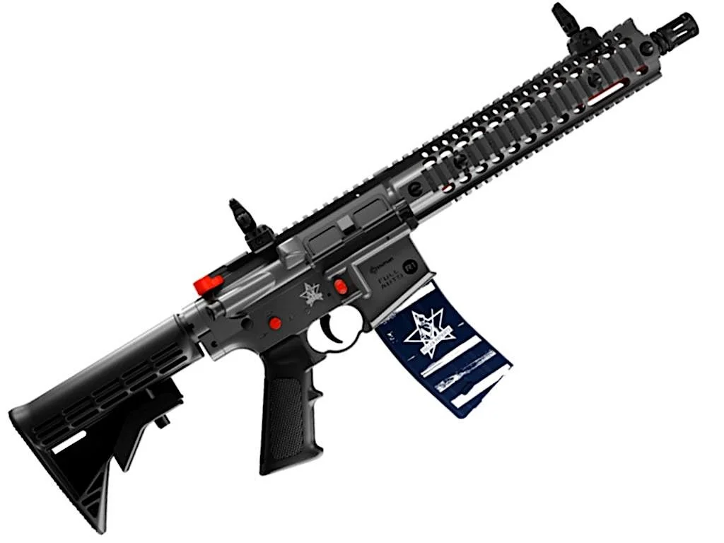 Crosman R1 Fallen Patriots Blowback CO2 Full Auto BB Rifle Table Top ...