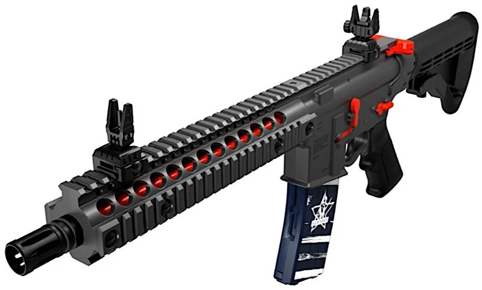 Crosman R1 Fallen Patriots Blowback CO2 Full Auto BB Rifle Table Top ...