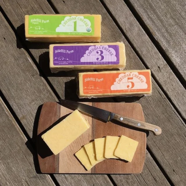 Introducing Sidehill Farm Aged Cheddars!