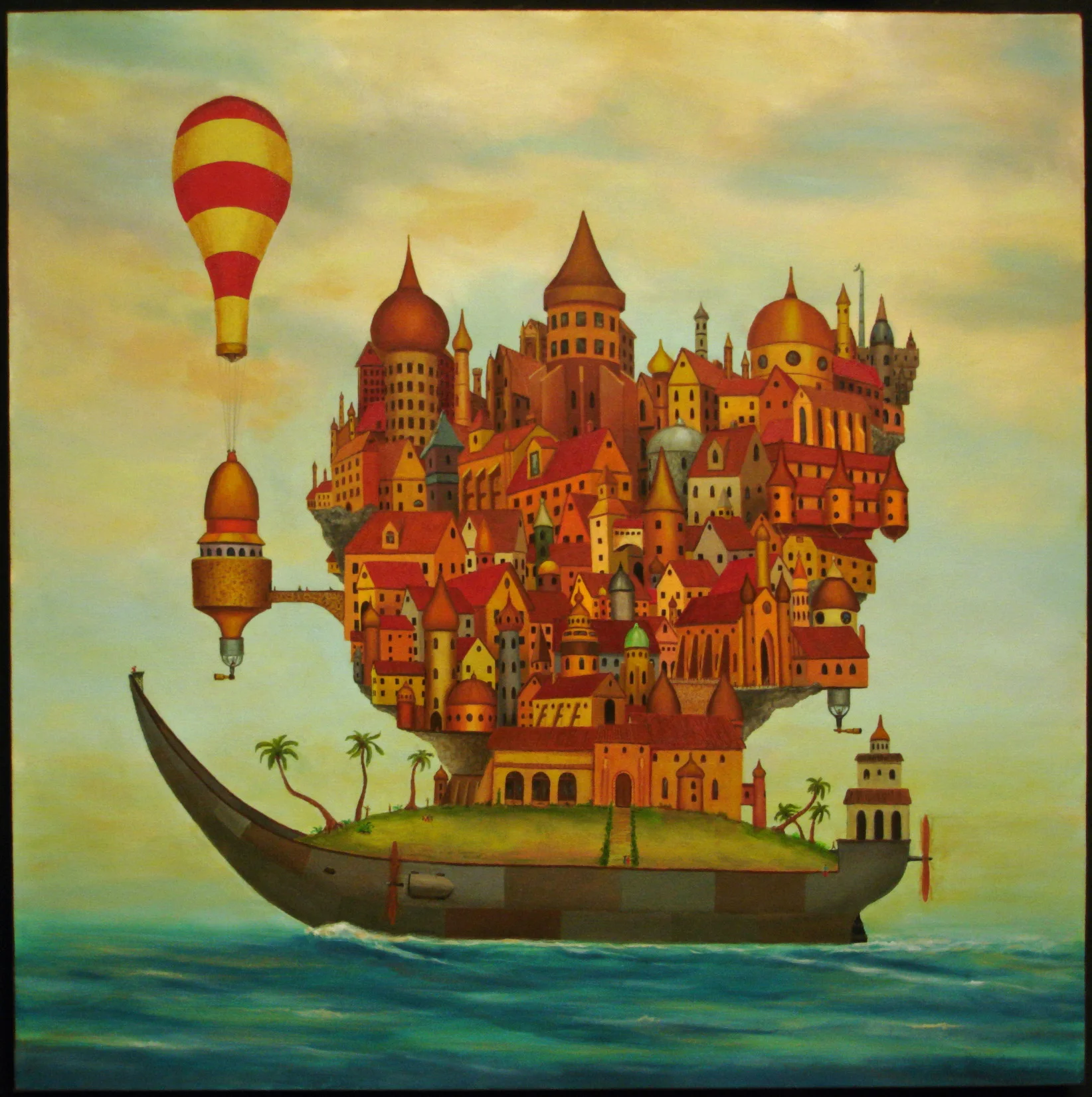 John D. Gall ~ Babel Boat 30 x 30"