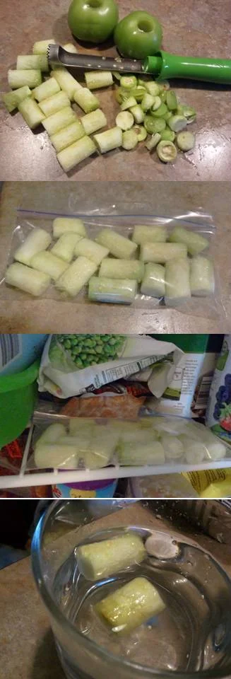 Tomatillo Ice Tubes!