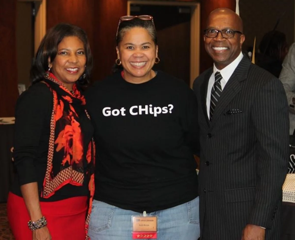 The CHip CHick with Hines and Eva Hall.jpg