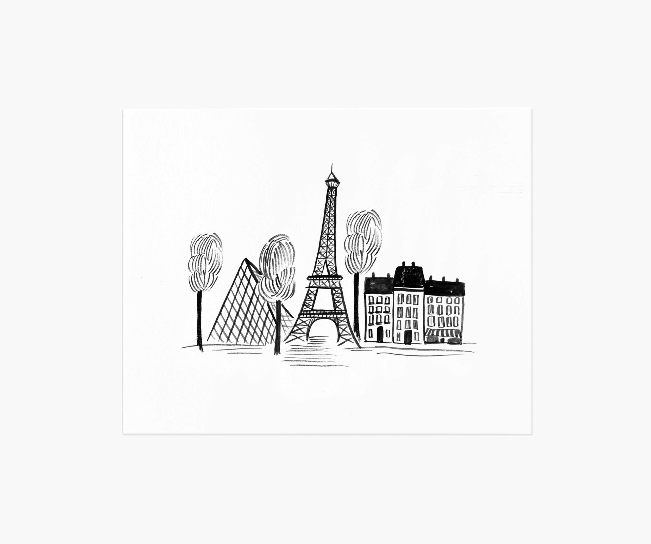 Paris Streetscape Sketch