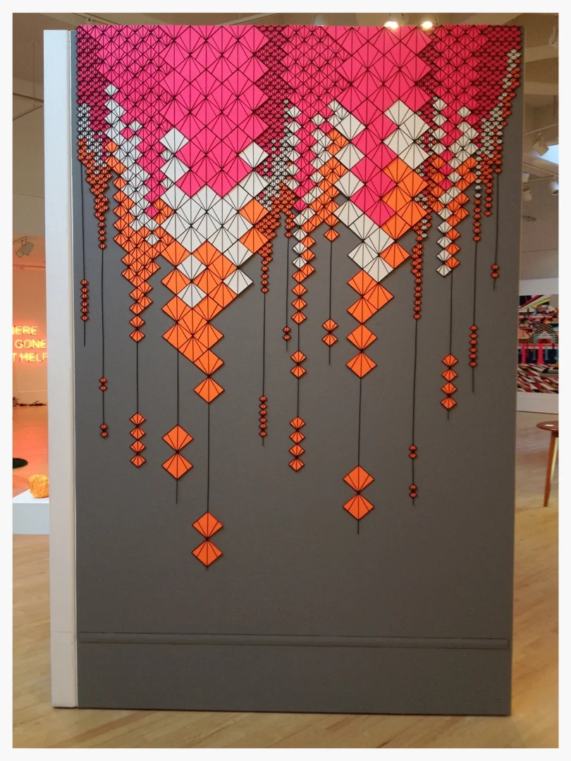 "things are different now" , paint on styrene, 6x9', bedford gallery, CA, "new neon" group show, 2013
