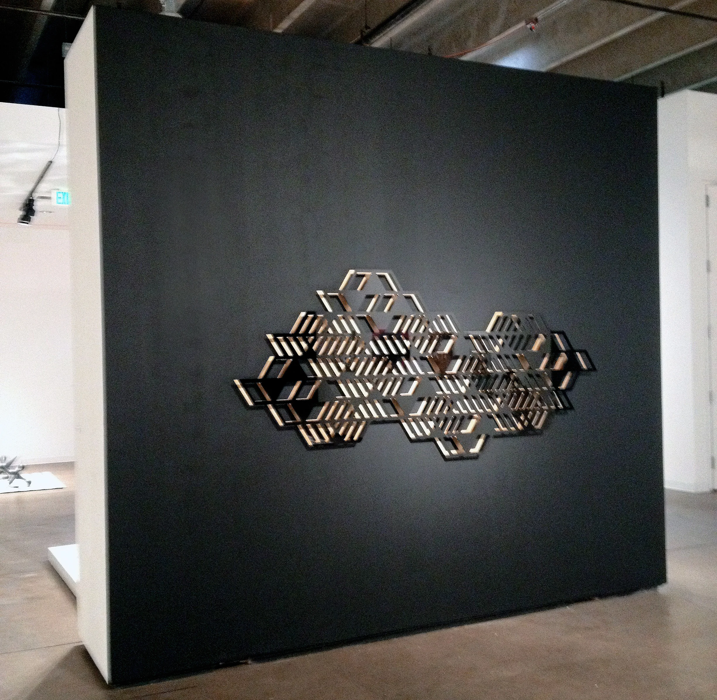 Shielded Beauty, Paint and acrylic, 8'x4'x3", 2015