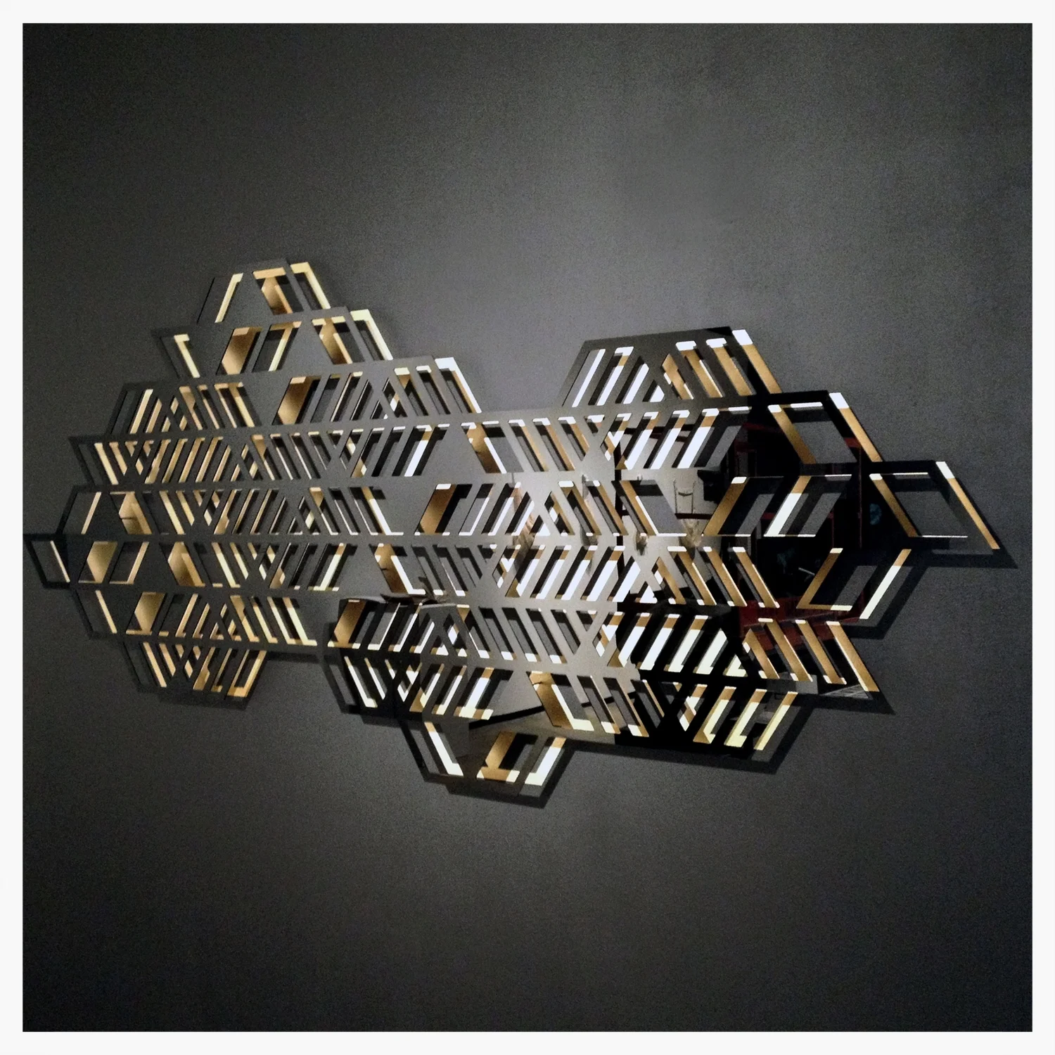 Shielded Beauty, RedLine Residency show, Acrylic and paint, 8'x4'x3", 2015